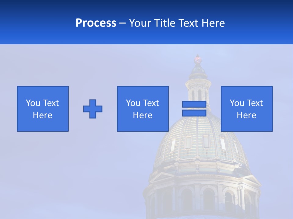 A Dome On Top Of A Building With A Blue Sky In The Background PowerPoint Template