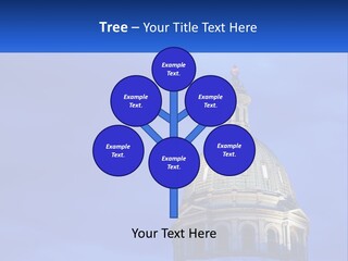 A Dome On Top Of A Building With A Blue Sky In The Background PowerPoint Template