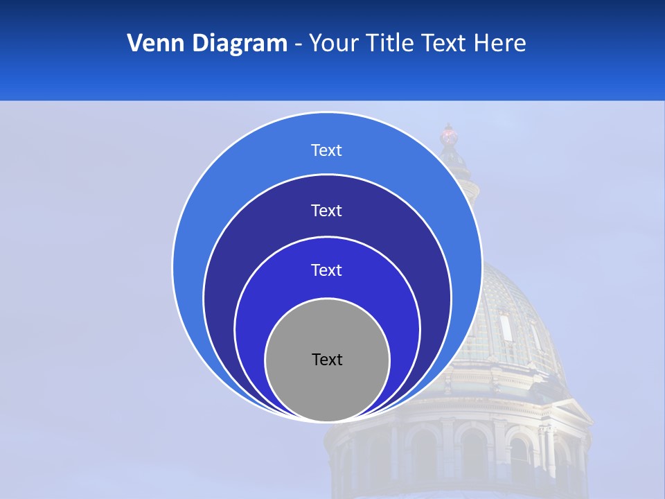 A Dome On Top Of A Building With A Blue Sky In The Background PowerPoint Template