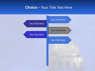 A Dome On Top Of A Building With A Blue Sky In The Background PowerPoint Template