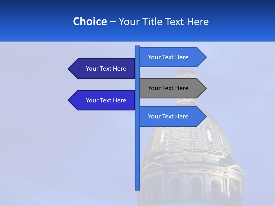 A Dome On Top Of A Building With A Blue Sky In The Background PowerPoint Template