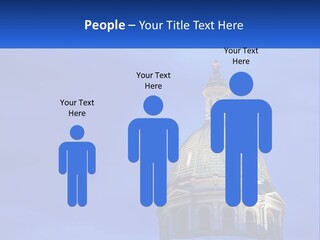 A Dome On Top Of A Building With A Blue Sky In The Background PowerPoint Template