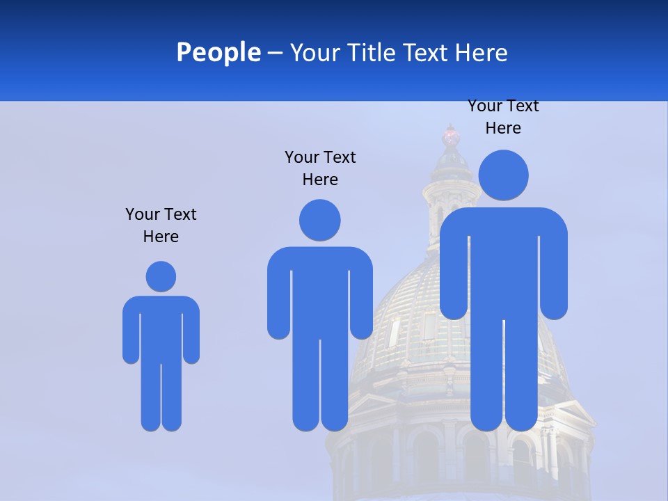 A Dome On Top Of A Building With A Blue Sky In The Background PowerPoint Template