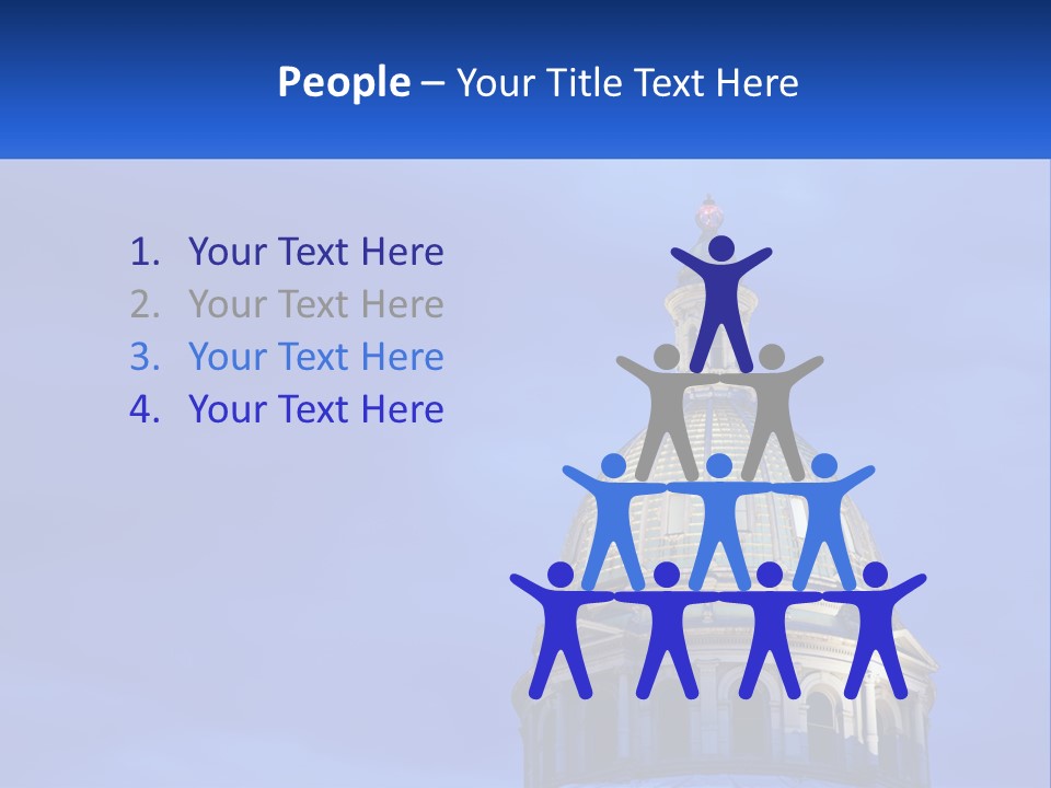 A Dome On Top Of A Building With A Blue Sky In The Background PowerPoint Template