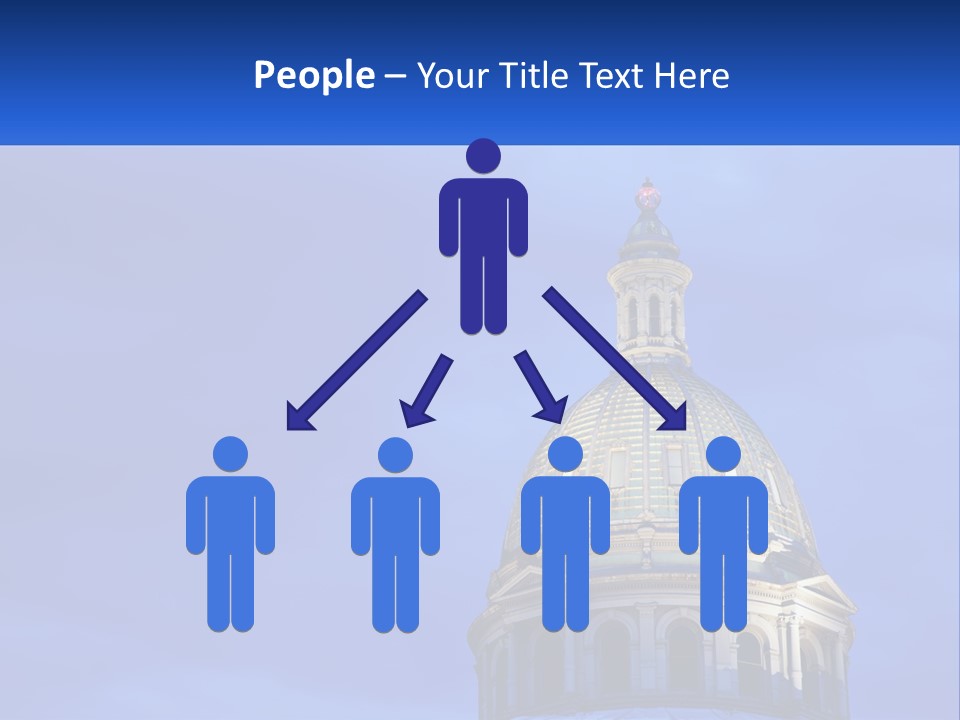 A Dome On Top Of A Building With A Blue Sky In The Background PowerPoint Template