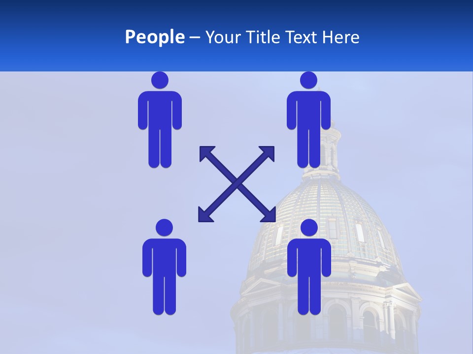 A Dome On Top Of A Building With A Blue Sky In The Background PowerPoint Template