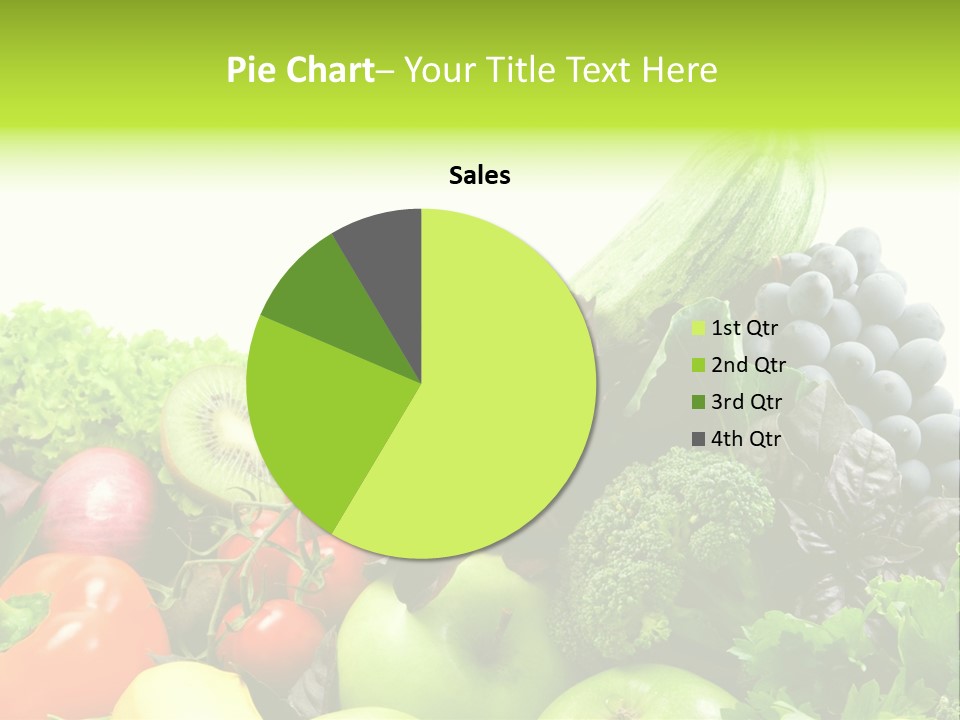 A Variety Of Fruits And Vegetables Are Shown In This Powerpoint Presentation PowerPoint Template