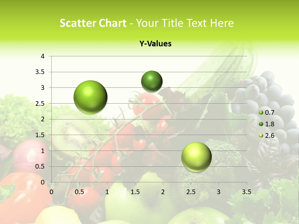 A Variety Of Fruits And Vegetables Are Shown In This Powerpoint Presentation PowerPoint Template