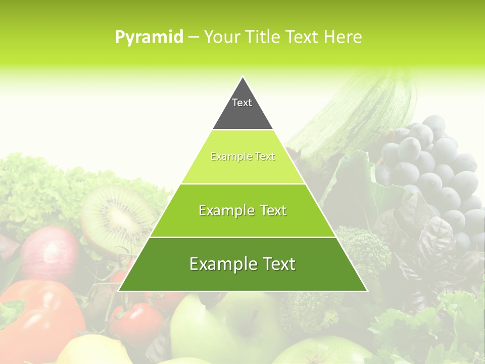 A Variety Of Fruits And Vegetables Are Shown In This Powerpoint Presentation PowerPoint Template