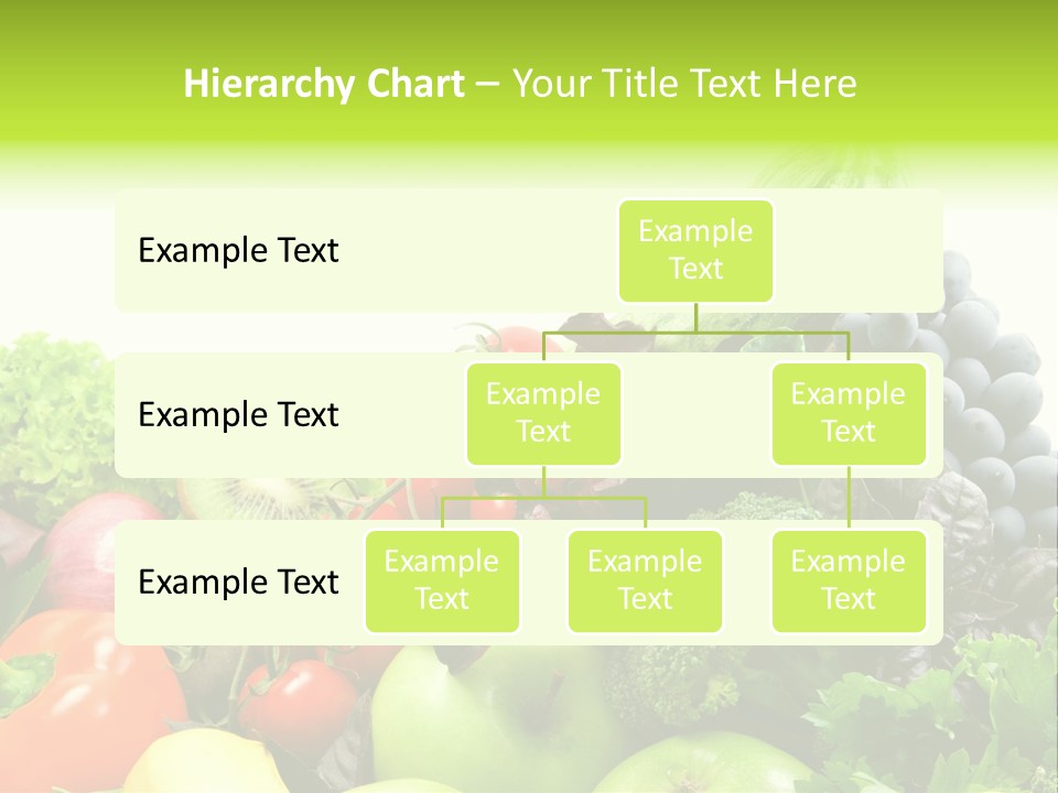 A Variety Of Fruits And Vegetables Are Shown In This Powerpoint Presentation PowerPoint Template
