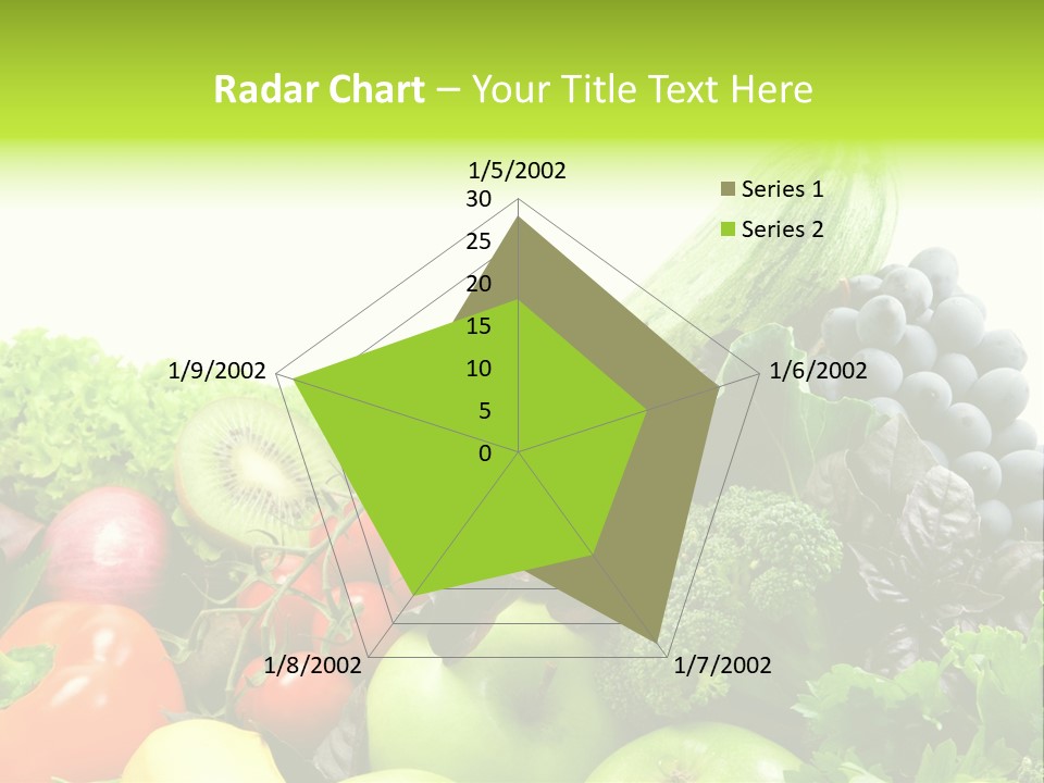 A Variety Of Fruits And Vegetables Are Shown In This Powerpoint Presentation PowerPoint Template