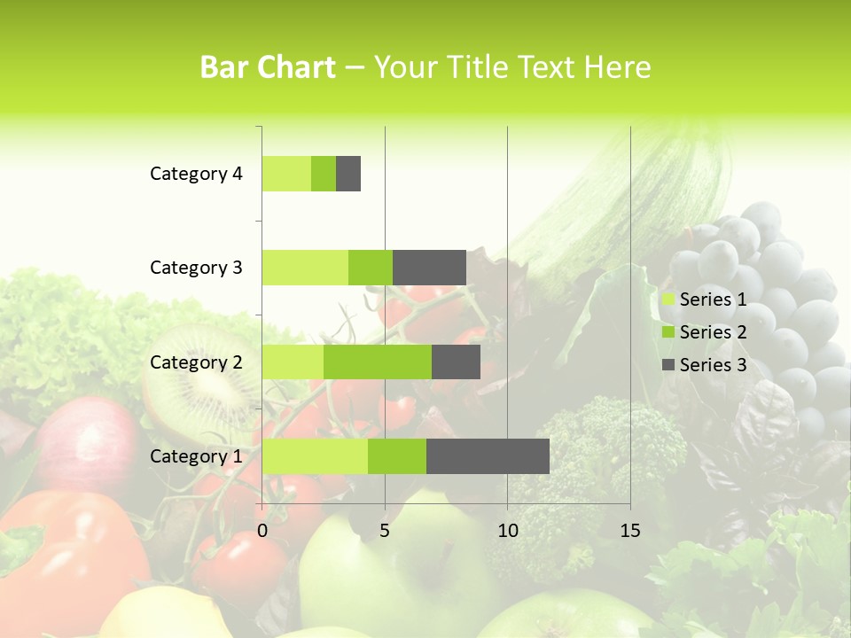A Variety Of Fruits And Vegetables Are Shown In This Powerpoint Presentation PowerPoint Template