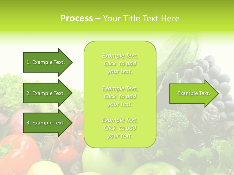 A Variety Of Fruits And Vegetables Are Shown In This Powerpoint Presentation PowerPoint Template