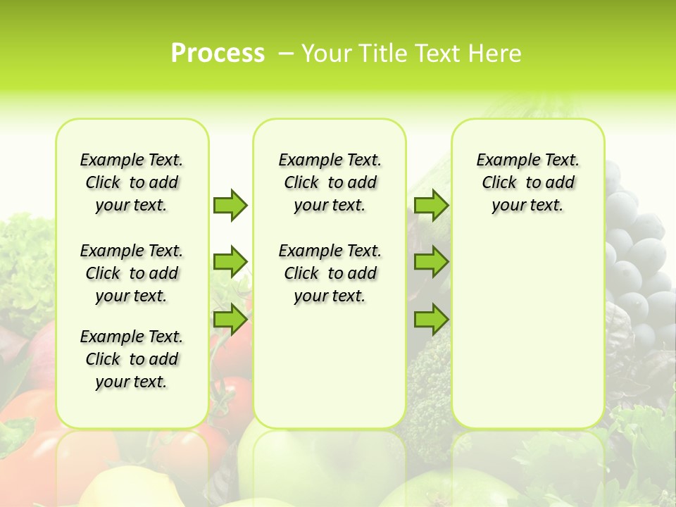 A Variety Of Fruits And Vegetables Are Shown In This Powerpoint Presentation PowerPoint Template
