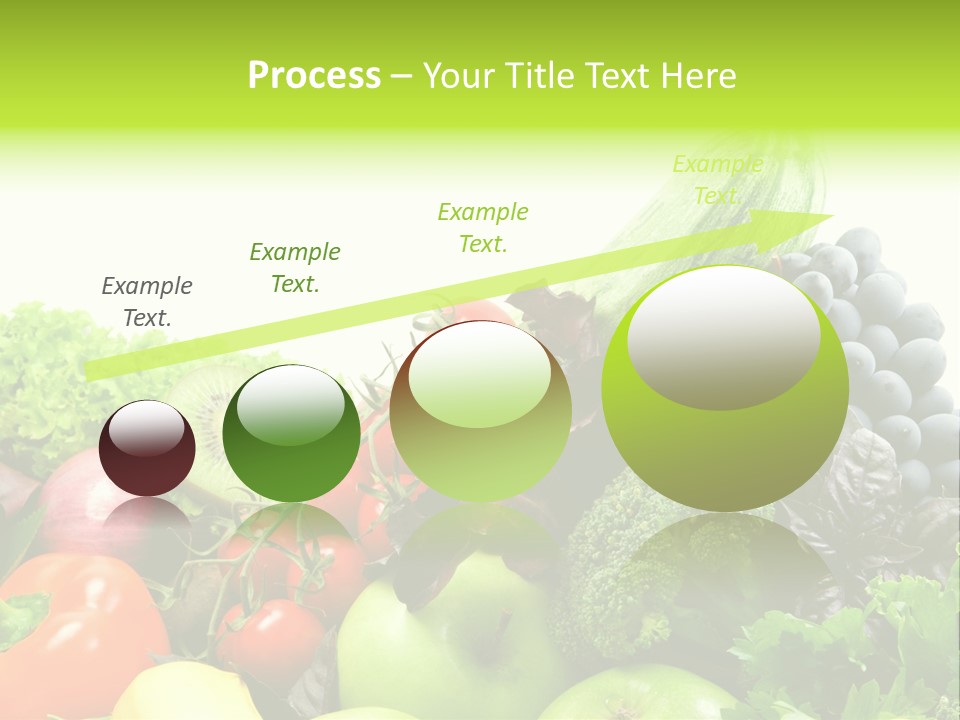 A Variety Of Fruits And Vegetables Are Shown In This Powerpoint Presentation PowerPoint Template