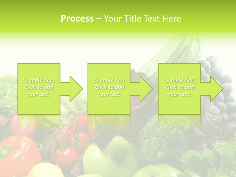 A Variety Of Fruits And Vegetables Are Shown In This Powerpoint Presentation PowerPoint Template
