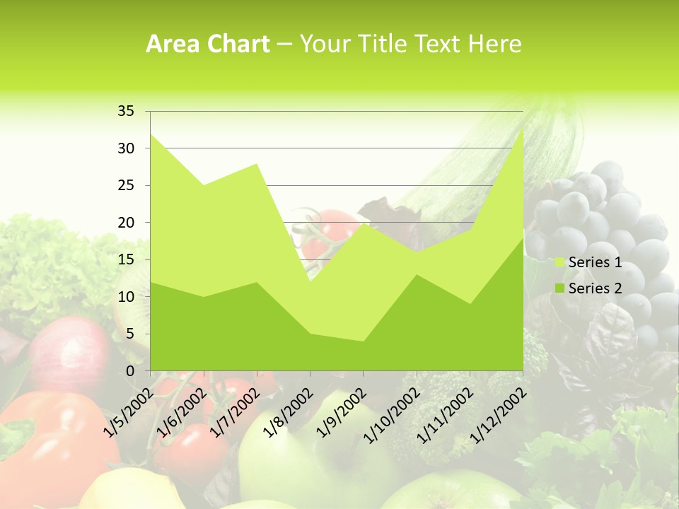 A Variety Of Fruits And Vegetables Are Shown In This Powerpoint Presentation PowerPoint Template