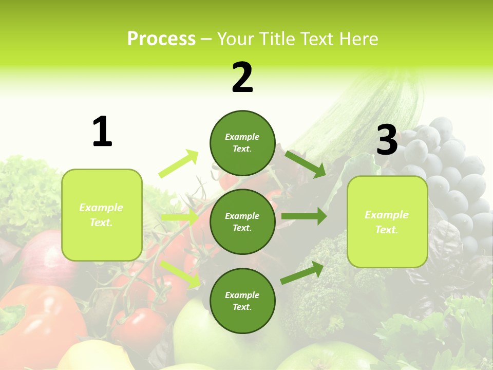 A Variety Of Fruits And Vegetables Are Shown In This Powerpoint Presentation PowerPoint Template