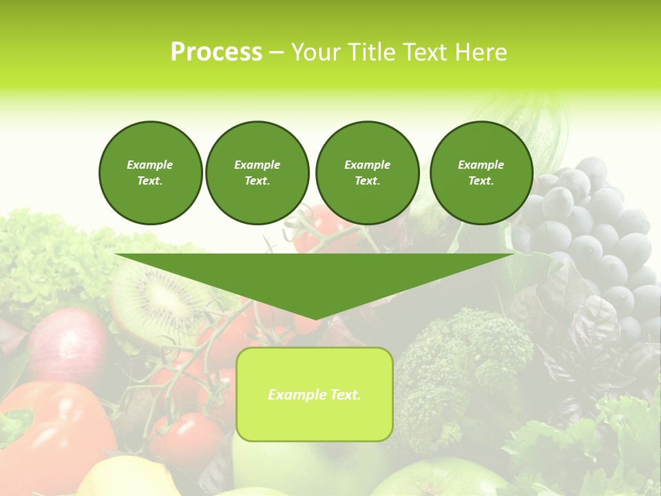 A Variety Of Fruits And Vegetables Are Shown In This Powerpoint Presentation PowerPoint Template