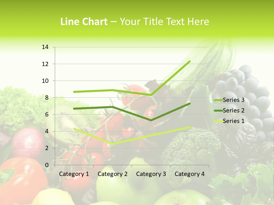 A Variety Of Fruits And Vegetables Are Shown In This Powerpoint Presentation PowerPoint Template