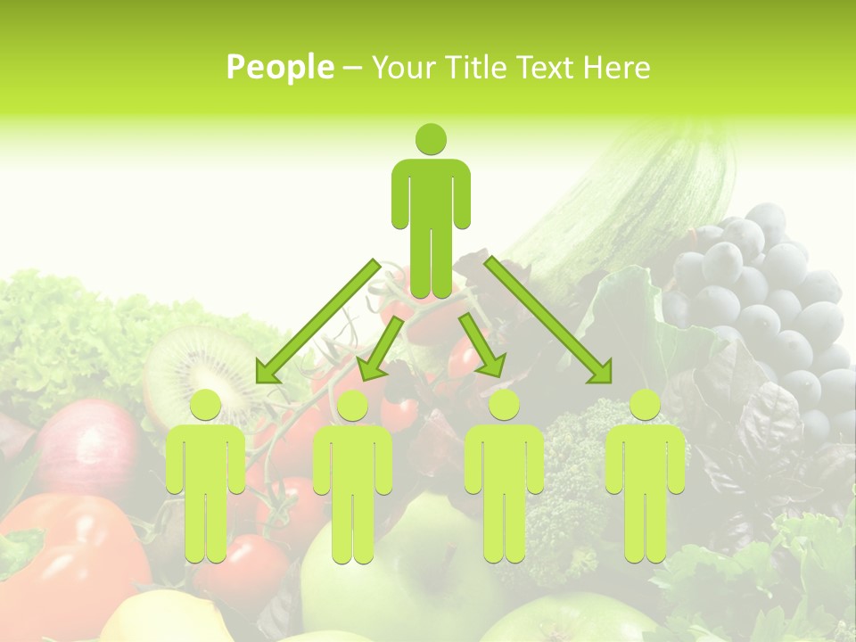 A Variety Of Fruits And Vegetables Are Shown In This Powerpoint Presentation PowerPoint Template