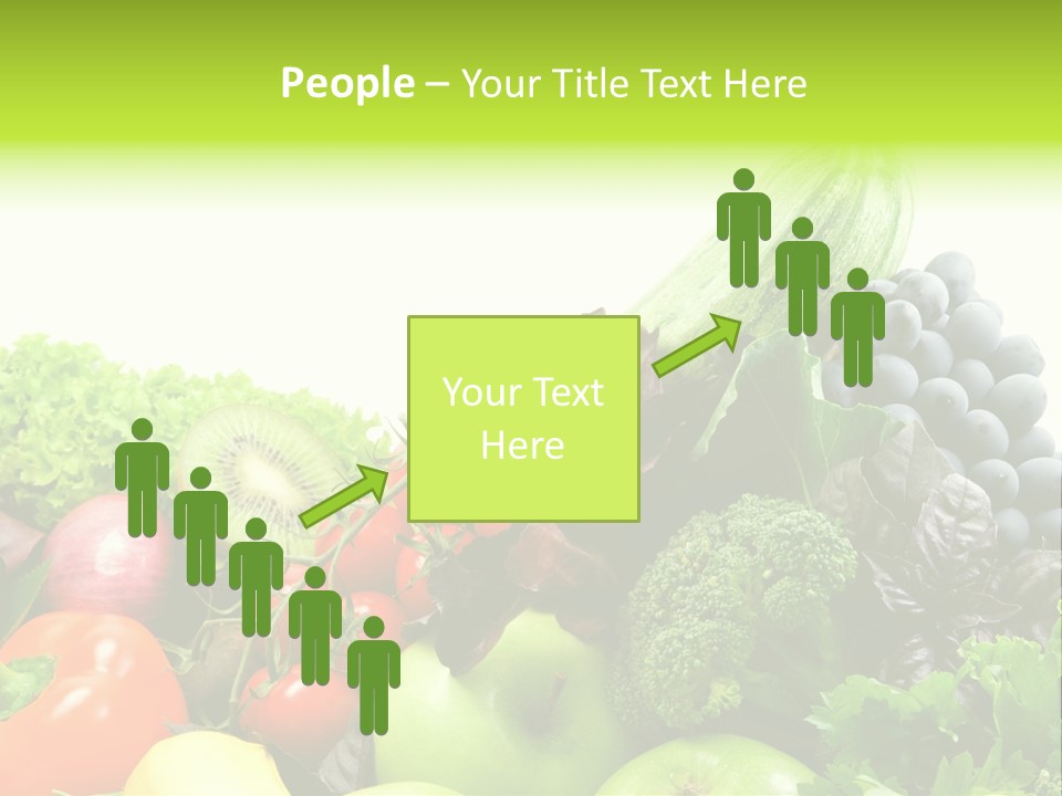 A Variety Of Fruits And Vegetables Are Shown In This Powerpoint Presentation PowerPoint Template