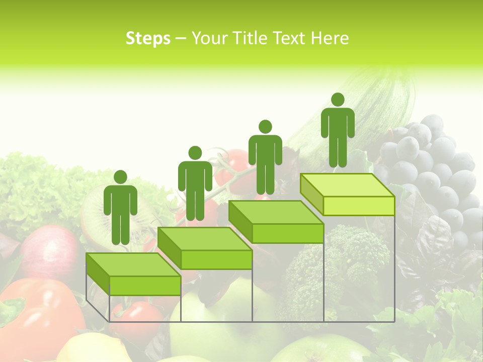 A Variety Of Fruits And Vegetables Are Shown In This Powerpoint Presentation PowerPoint Template