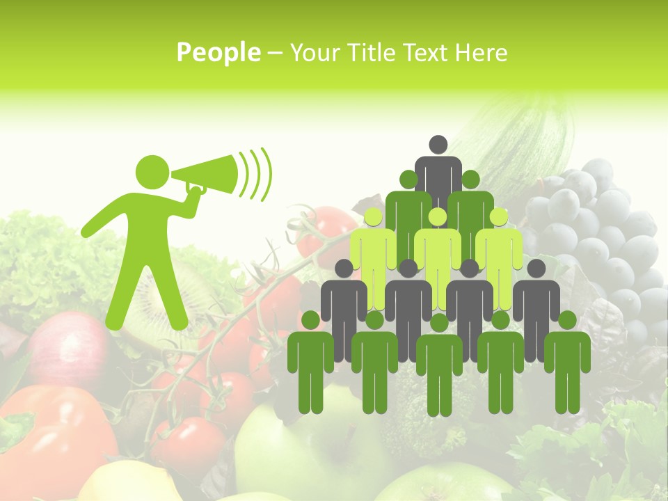 A Variety Of Fruits And Vegetables Are Shown In This Powerpoint Presentation PowerPoint Template