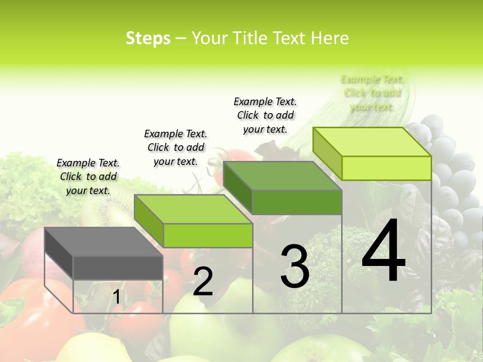 A Variety Of Fruits And Vegetables Are Shown In This Powerpoint Presentation PowerPoint Template