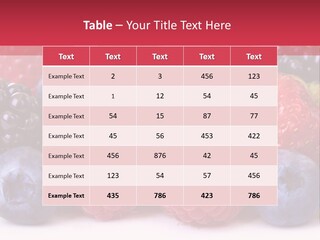 A Pile Of Berries And Raspberries On A White Background PowerPoint Template