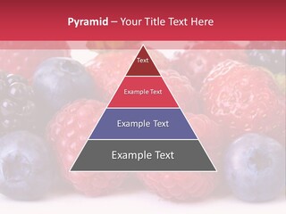 A Pile Of Berries And Raspberries On A White Background PowerPoint Template