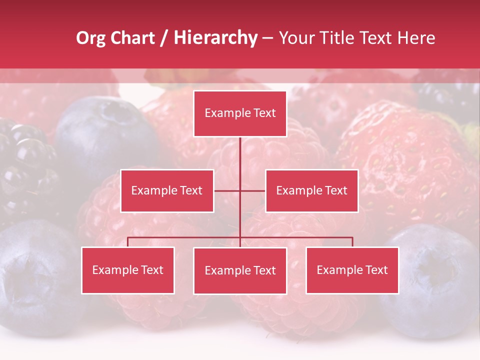 A Pile Of Berries And Raspberries On A White Background PowerPoint Template