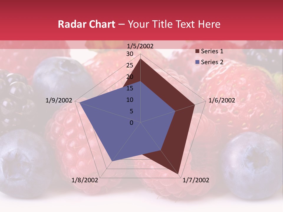 A Pile Of Berries And Raspberries On A White Background PowerPoint Template