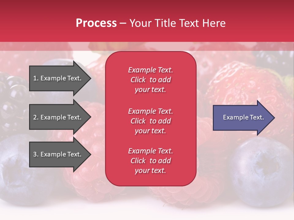 A Pile Of Berries And Raspberries On A White Background PowerPoint Template