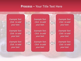 A Pile Of Berries And Raspberries On A White Background PowerPoint Template
