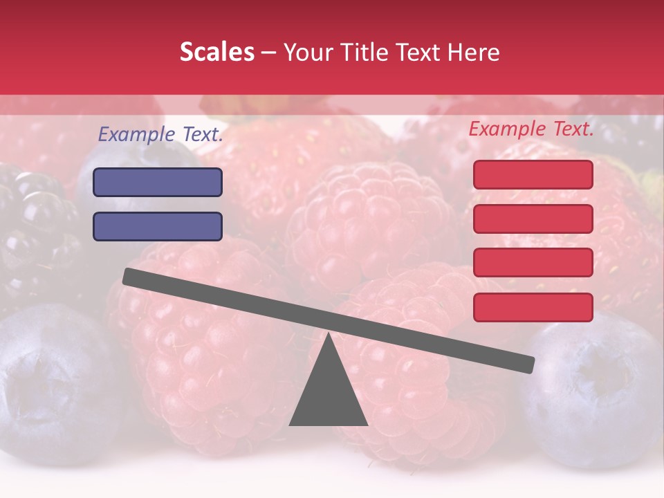 A Pile Of Berries And Raspberries On A White Background PowerPoint Template