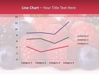 A Pile Of Berries And Raspberries On A White Background PowerPoint Template