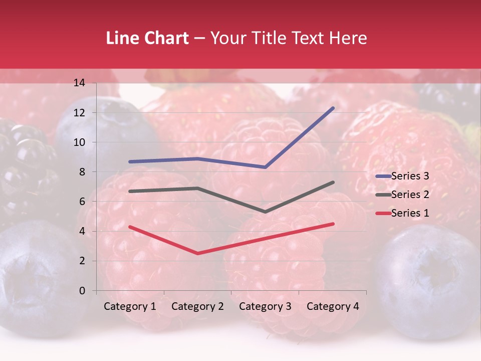 A Pile Of Berries And Raspberries On A White Background PowerPoint Template