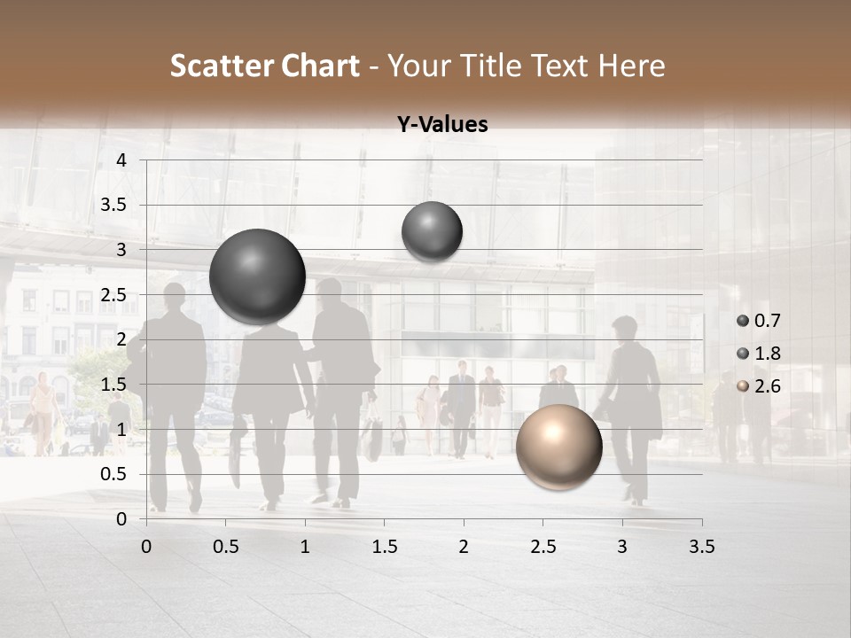 A Group Of People Walking Down A Street PowerPoint Template