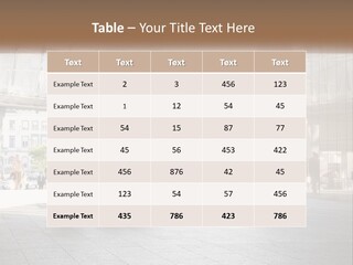 A Group Of People Walking Down A Street PowerPoint Template