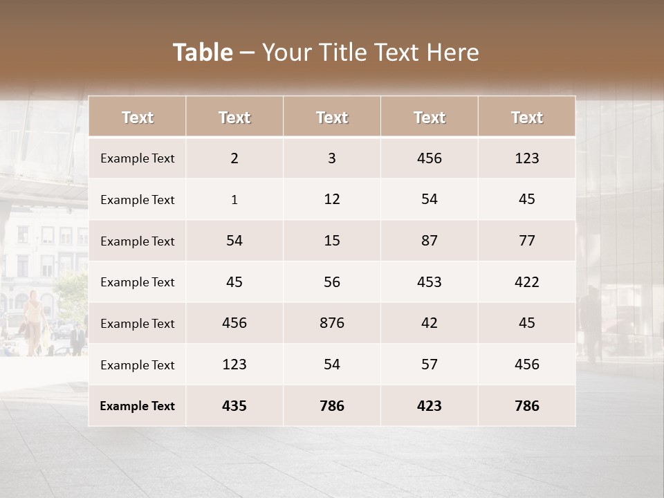 A Group Of People Walking Down A Street PowerPoint Template