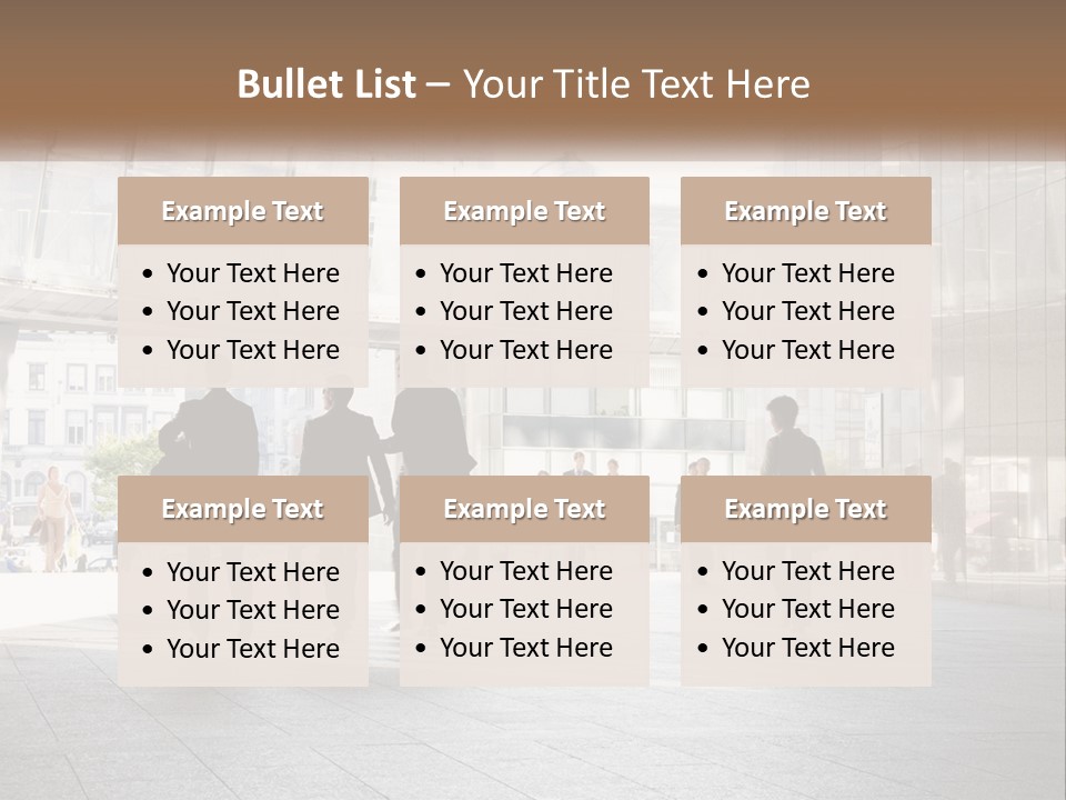 A Group Of People Walking Down A Street PowerPoint Template