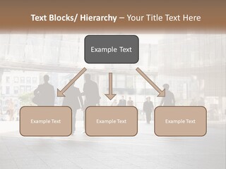 A Group Of People Walking Down A Street PowerPoint Template