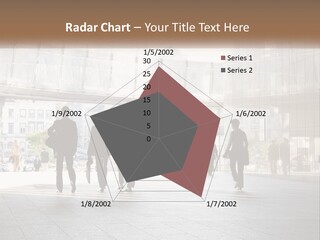 A Group Of People Walking Down A Street PowerPoint Template