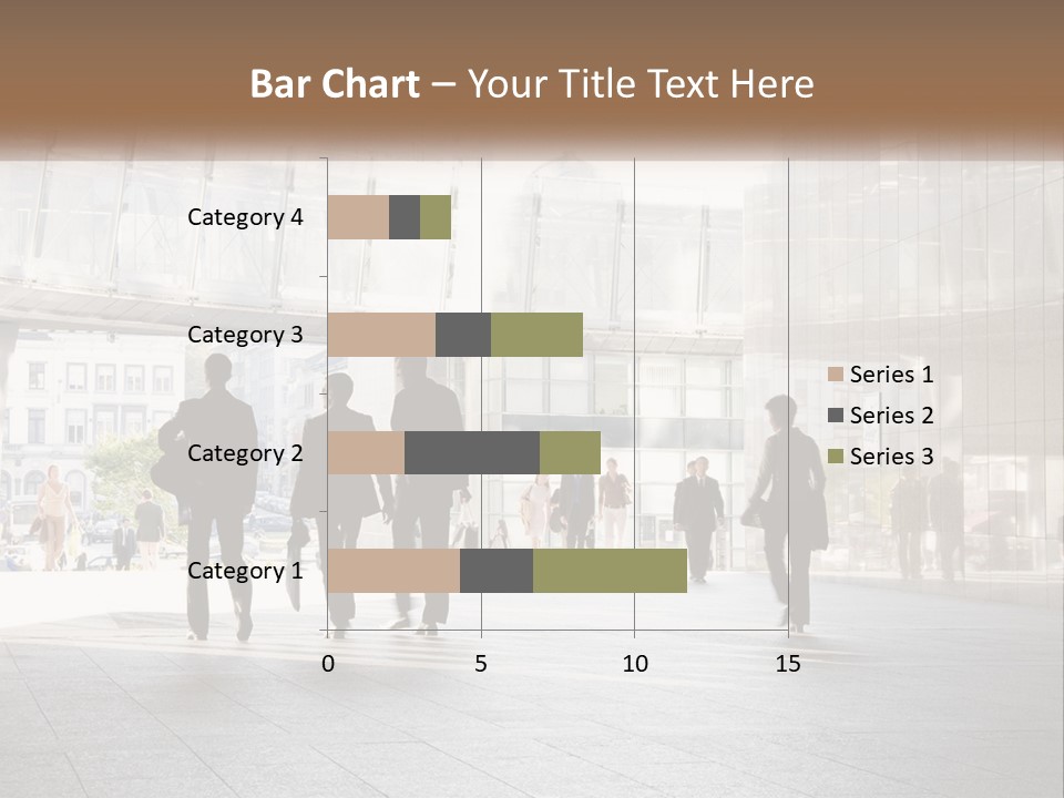A Group Of People Walking Down A Street PowerPoint Template