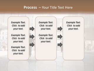 A Group Of People Walking Down A Street PowerPoint Template