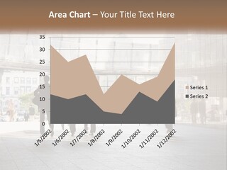 A Group Of People Walking Down A Street PowerPoint Template