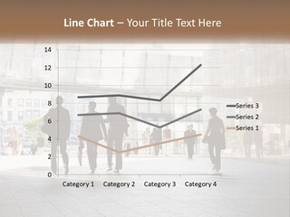 A Group Of People Walking Down A Street PowerPoint Template