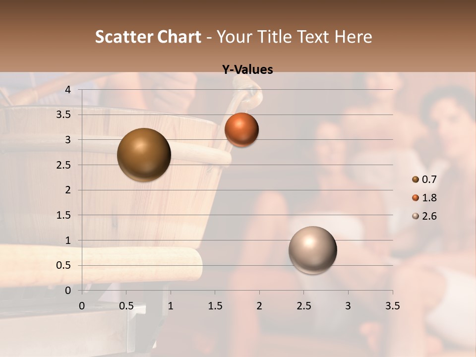 A Group Of Women Sitting In A Sauna PowerPoint Template