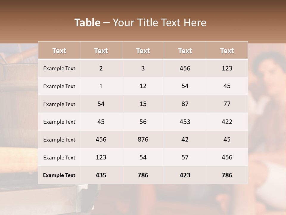 A Group Of Women Sitting In A Sauna PowerPoint Template